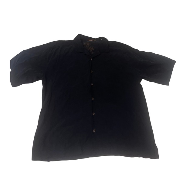 Tommy Bahama Other - Tommy Bahama Black Button Down XXL 100% Silk Like New